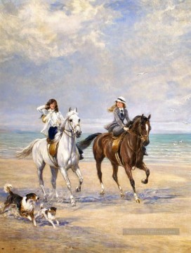 Classicisme œuvres - cavalière Seaside Heywood Hardy chasse